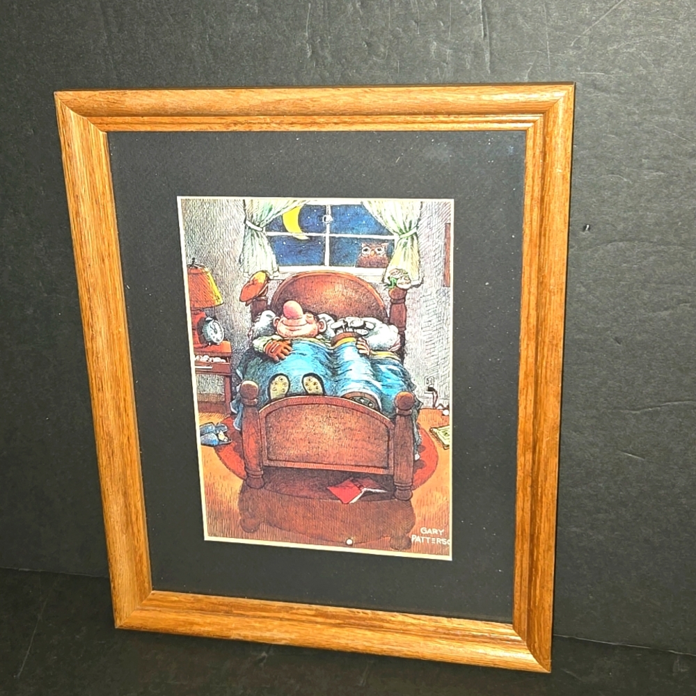 c DARLING 1980 GARY PATTERSON GOLF LOVER PRINT FRAMED & MATTED 8X10